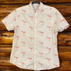 Denim&flowers button down